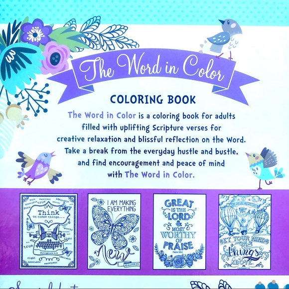 Adult colouring book Bible Verse - Picture 5 of 7